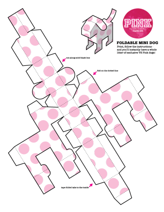 Victoria’s Secret PINK – Paper Foldables